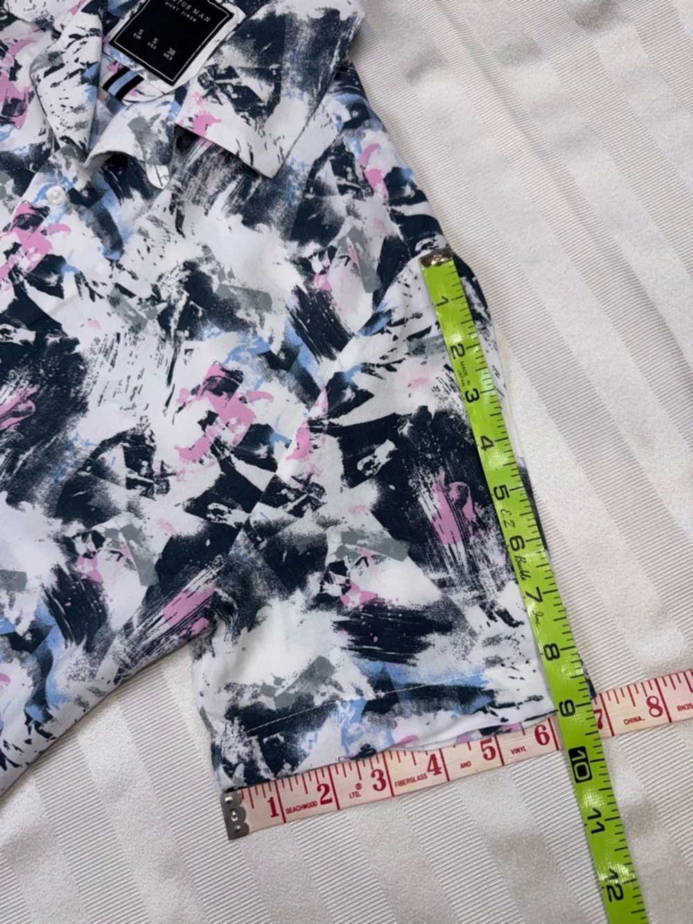 Cactus Man Ricky Singh Sz Small Abstract Brushstroke Button-Up Men’s Shirt - Picture 6 of 13
